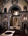 Filippo Brunelleschi. Old Sacristy, view toward the chancel, S. Lorenzo ...