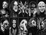 Download Slipknot Members Fan Art Drawing Wallpaper | Wallpapers.com