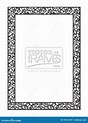 Abstract Border Frame Design. Black and White Frame Vector. A4 Size ...