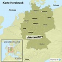 Karte Hersbruck von ortslagekarte - Landkarte für Deutschland