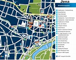 Jena city center map - Ontheworldmap.com