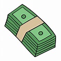 ilustración vectorial de dibujos animados de dinero de billetes 2779817 ...