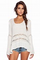 Band of Gypsies Bohemian Blouse in White from REVOLVEclothing.com ...