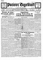 Pariser Tageblatt : le quotidien de Paris en langue allemande | Europeana