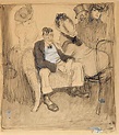 Jules Pascin (French, 1885-1930) , Sans titre (trois femmes et deux ...