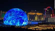Mira la esfera LED de 54.000 metros cuadrados, la atracción más nueva ...