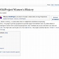 Home do WikiProject Women's History | Download Scientific Diagram
