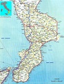 Political Map of Calabria - MapSof.net