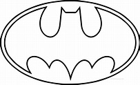 Outline Batman Logo Coloring Page Wecoloringpage.com