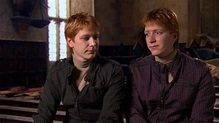 James and Oliver Phelps, as Fred and George Weasley in the Harry Potter ...