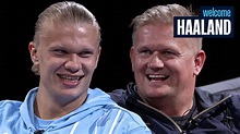 Erling and Alfie Haaland: Father and son react to two-footed tackles ...