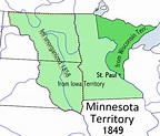 Minnesota Territory 1849-1858 : r/MapPorn