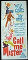 CALL ME MISTER Movie Poster 1951 Betty Grable ORIGINAL daybill ...