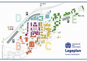 Anfahrt und Lageplan Campus Saarbrücken: Saarländische Universitäts ...