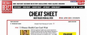 The Daily Beast - Cheat Sheet | screenshot of daily bookmark… | Flickr ...