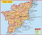 Tamilnadu Roadmap / Road Network Map of Tamil Nadu (With images) | Map ...