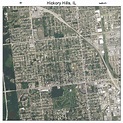 Aerial Photography Map of Hickory Hills, IL Illinois