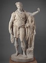Statue of Dionysos leaning on a female figure ("Hope Dionysos ...