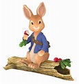 Download Peter Rabbit Sitting on Tree Trunk transparent PNG - StickPNG