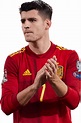 Alvaro Morata Spain football render - FootyRenders