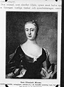 Skrift med porträtt av Sara Elisabeth Moraea, Carl von Linnés fru - Upplandsmuseet / DigitaltMuseum
