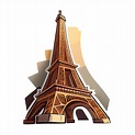 autocollant de dessin animé de la tour eiffel à paris, france 17333861 PNG