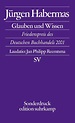 Glauben und Wissen. Buch von Jürgen Habermas (Suhrkamp Verlag)