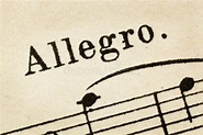 Allegro - Tempo Rápido De La Música Imagen de archivo - Imagen de ...