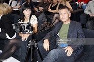 Andreas Gursky and partner Julia Stoschek attend the Chanel fashion ...