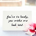 you're so lovely by witty hearts | notonthehighstreet.com