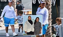 Queen Latifah seen for the first time with son Rebel as she shops in LA ...
