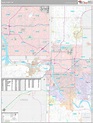 Tulsa County, OK Wall Map Premium Style by MarketMAPS - MapSales