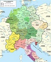 Map of the Holy Roman Empire, 972-1032 CE (Illustration) - World ...