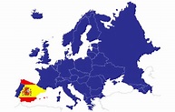 Ubicación de España en el mapa de Europa - Mapa de Europa