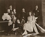 Group portrait of the five oldest children of King George V and Queen ...