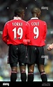 DWIGHT YORKE & ANDY COLE MANCHESTER UNITED FC 26 April 1999 Stock Photo ...