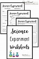 Printable Worksheets Science Experiments