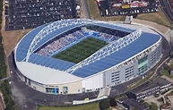 Aerial view of the American Express Community Stadium (Amex), Falmer ...