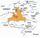 Map of Salzburg Region Area | Map of Austria Region Geography Political