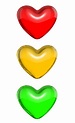 Traffic Light Hearts | Symbols & Emoticons