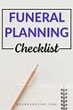 Funeral Planning Worksheet Pdf
