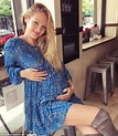 Pregnant Candice Swanepoel shows growing baby bump on Instagram