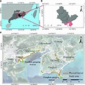 (A) The geographic location of Huizhou in China's southern Guangdong ...