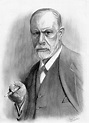 Los Dibujos de David: Retrato Sigmund Freud.