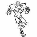 Genial Cyborg para colorear, imprimir e dibujar –ColoringOnly.Com