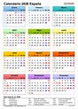 Calendario 2026 en Word, Excel y PDF - Calendarpedia