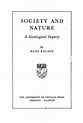 Society and Nature. A Sociological Inquiry. PDF Download