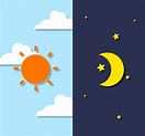 Day And Night Vector Art, Icons, and Graphics for Free Download