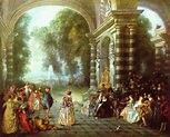 The pleasures of the ball - Antoine Watteau - WikiArt.org