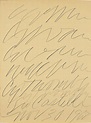 Cy Twombly | Leo Castelli Gallery exhibition poster (1968) | Artsy